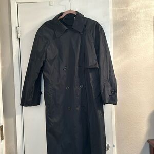Black, London fog, rain jacket